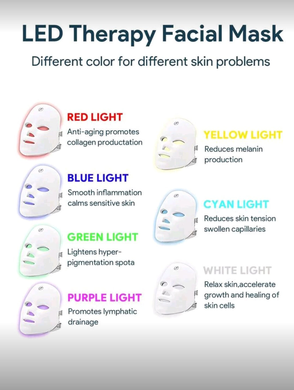 TEKWE LED FACE MASK