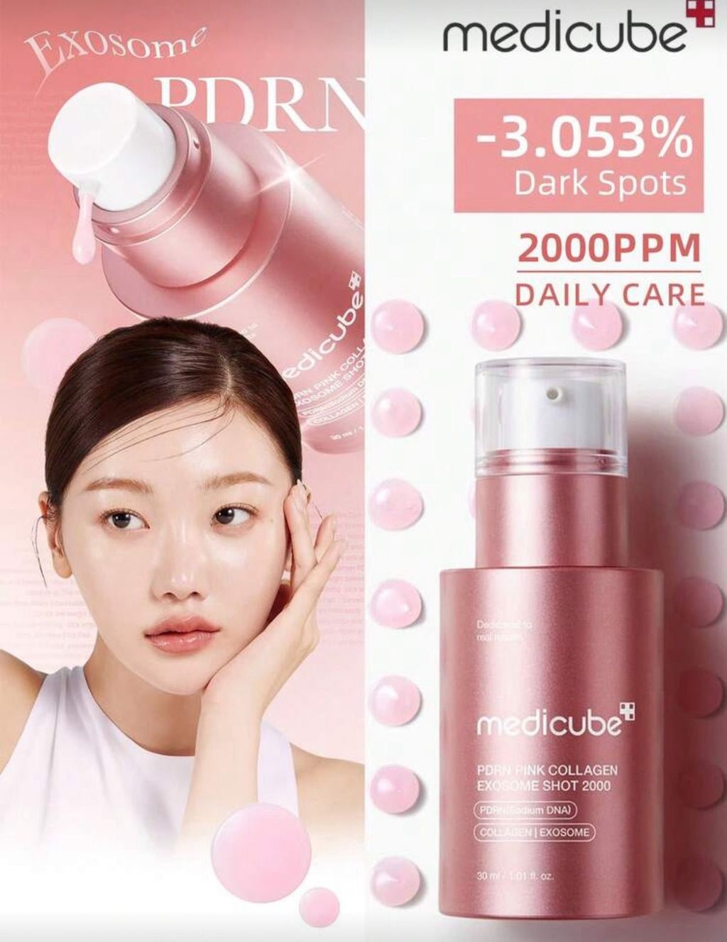 Medicube PDRN Pink Collagen Exosome Shot Serum