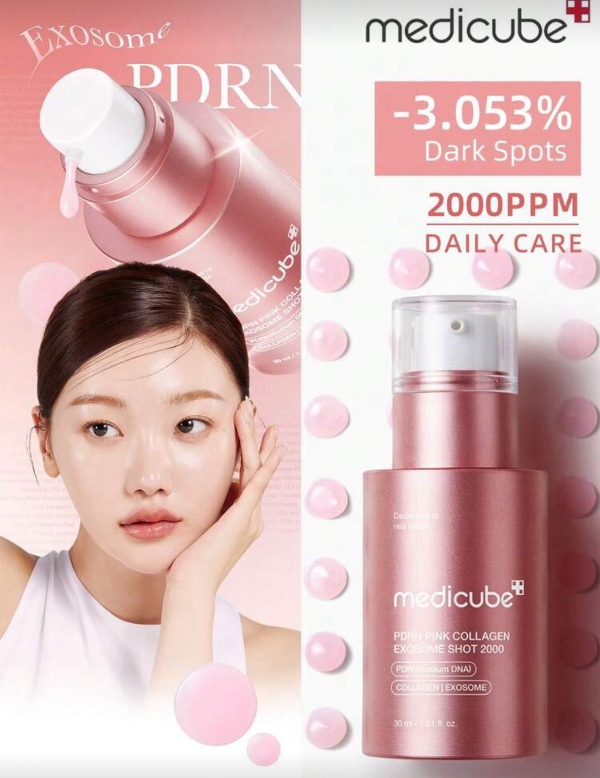 Medicube PDRN Pink Collagen Exosome Shot Serum