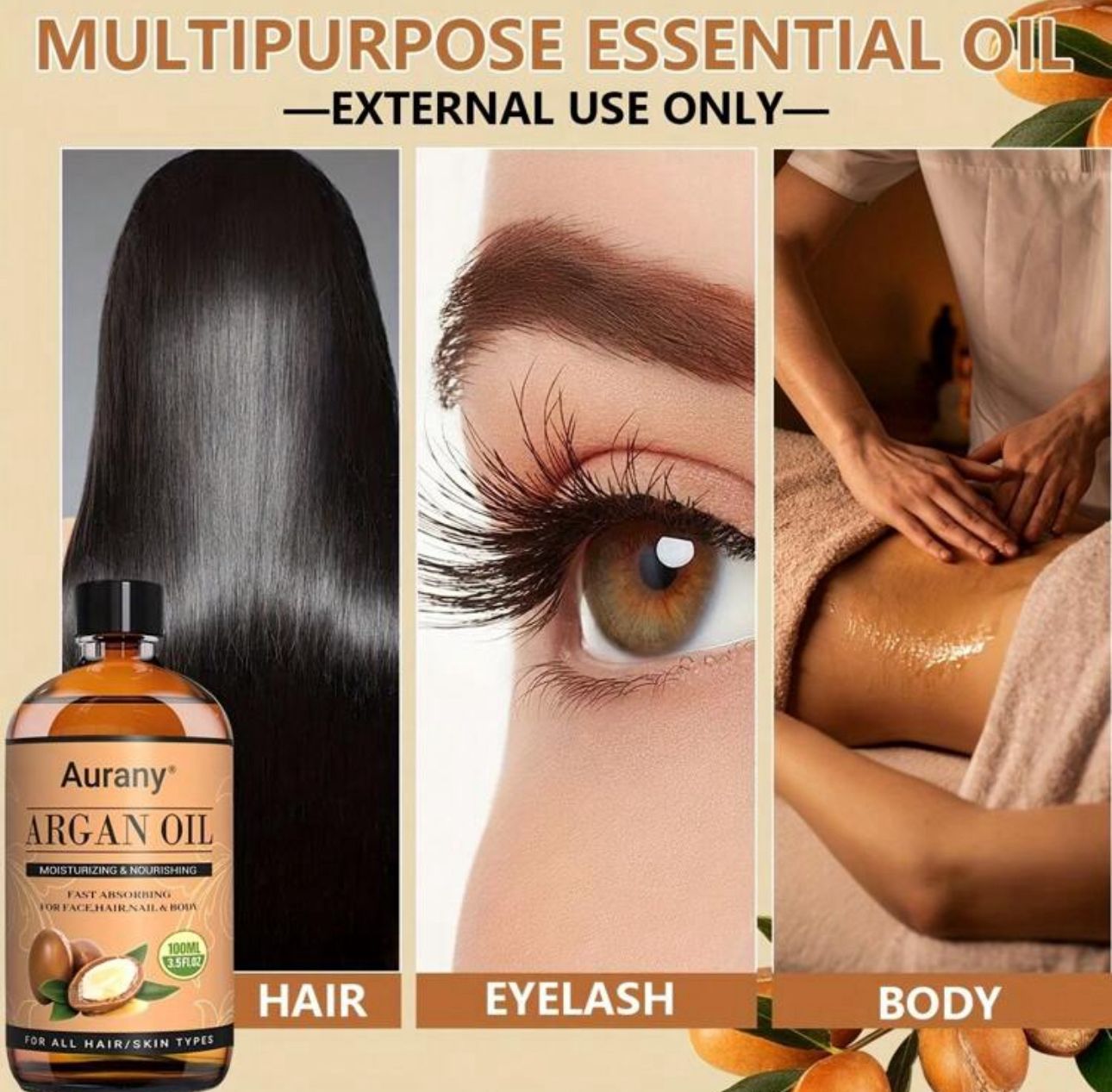 100% Pure and Natural Argan Essential Oil