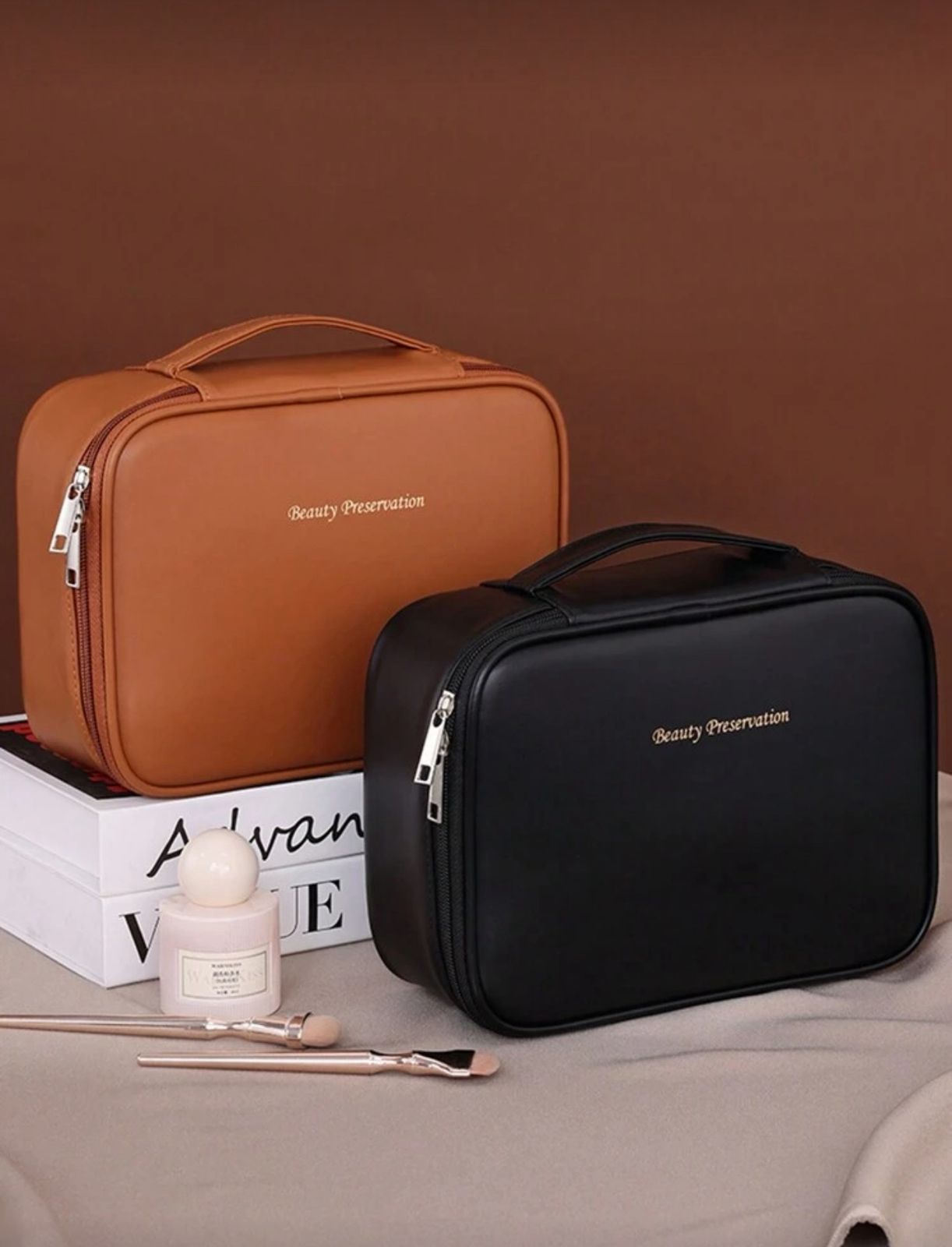 Multi-Layer Travel Makeup Organizer