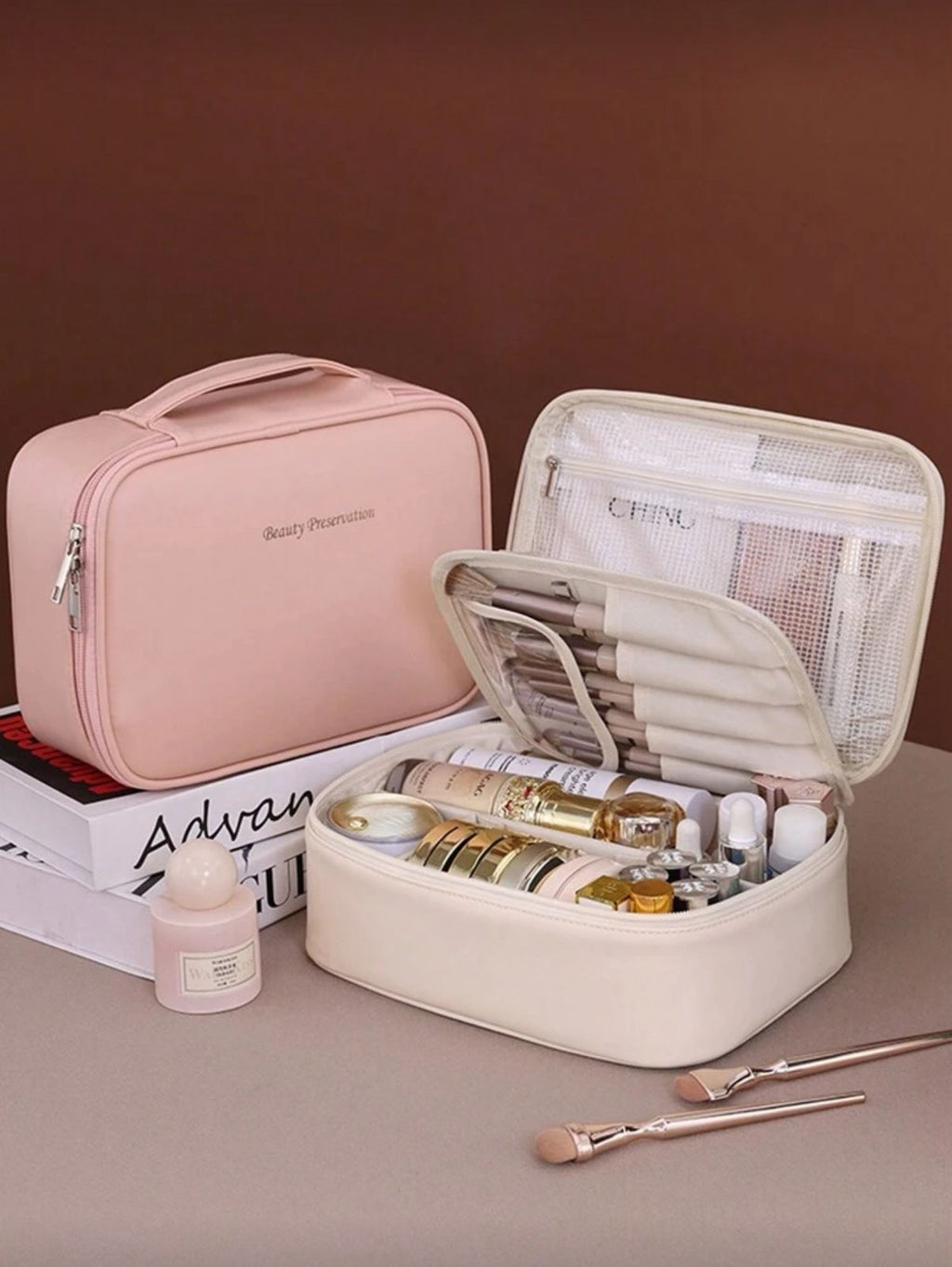Multi-Layer Travel Makeup Organizer