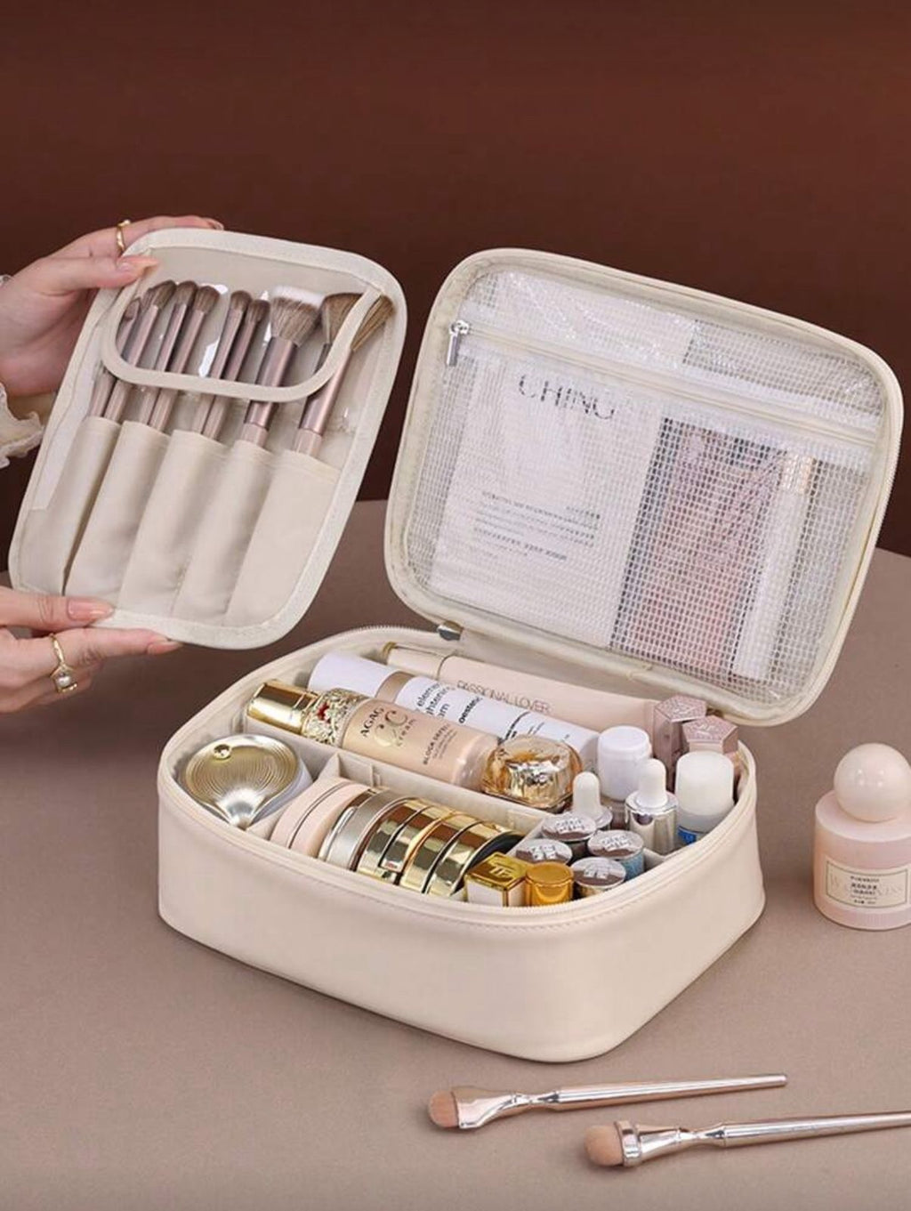 Multi-Layer Travel Makeup Organizer