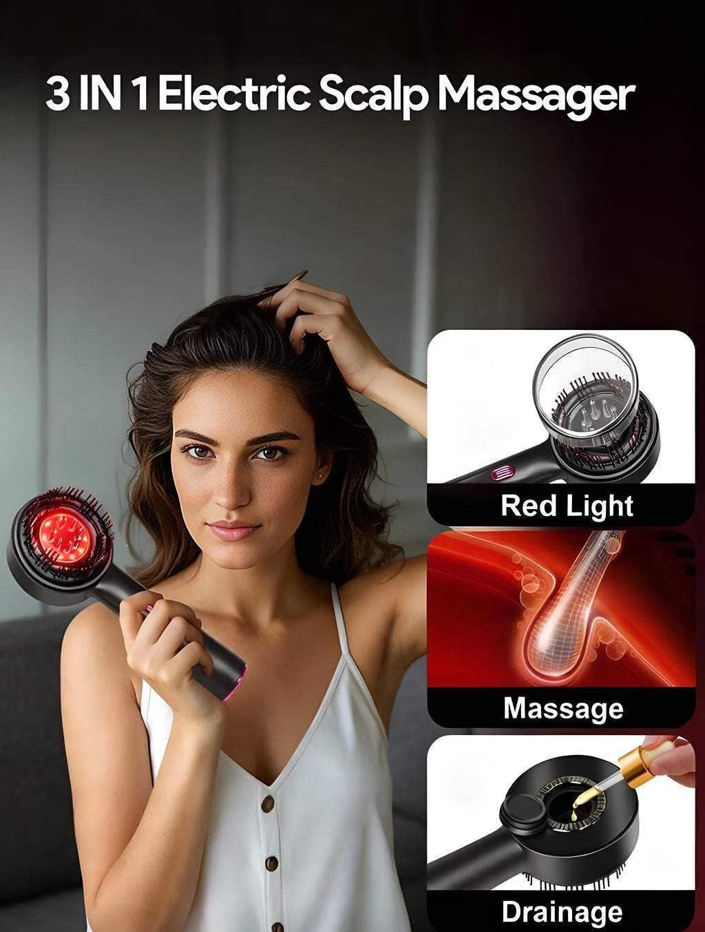 Red Light Anti-Hair Loss Hair Care Brush