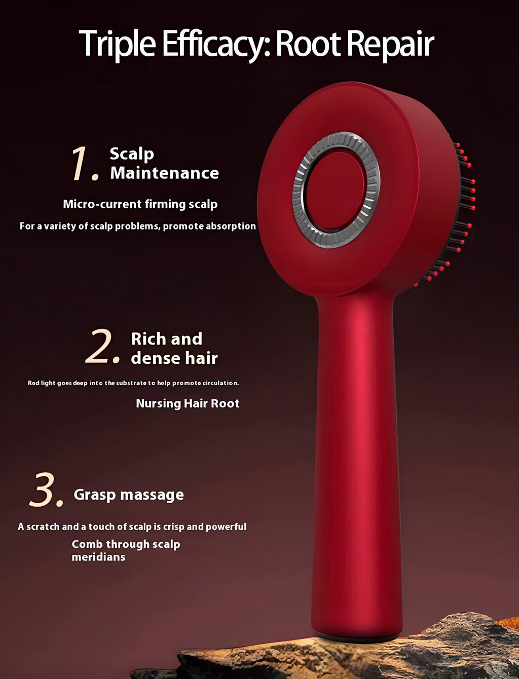 Red Light Anti-Hair Loss Hair Care Brush