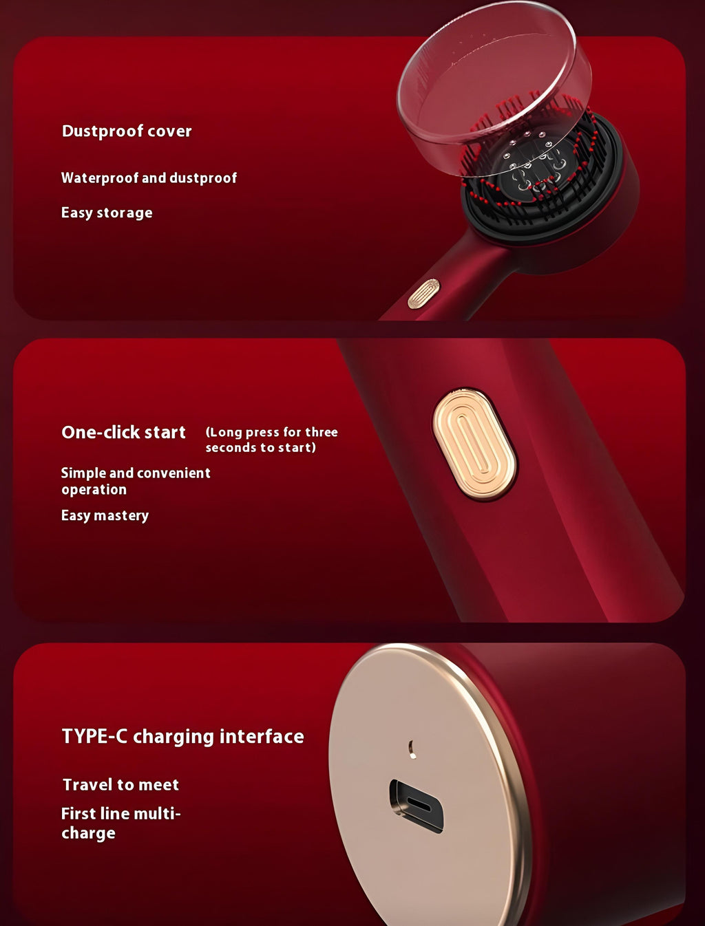 Red Light Anti-Hair Loss Hair Care Brush