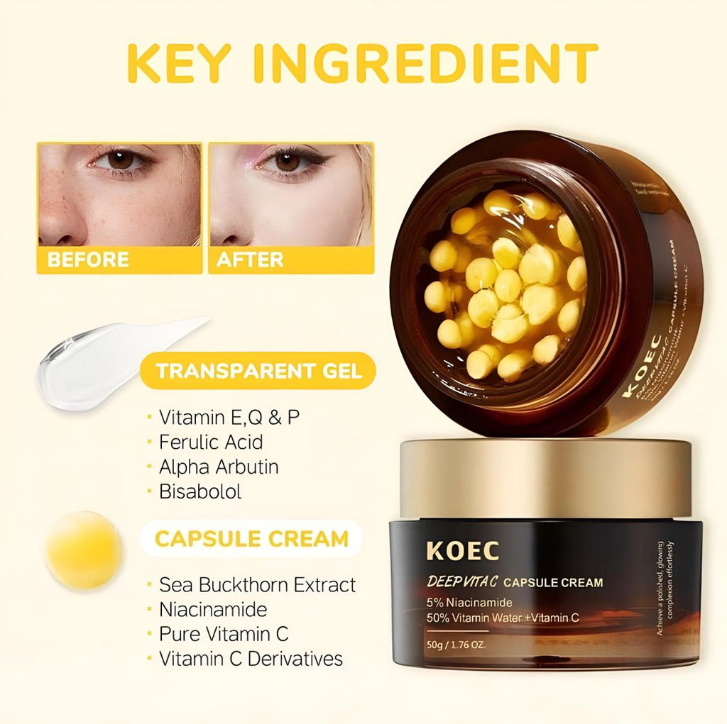KOEC Skincare Face Cream Set - Triple Action Anti-Aging Collection
