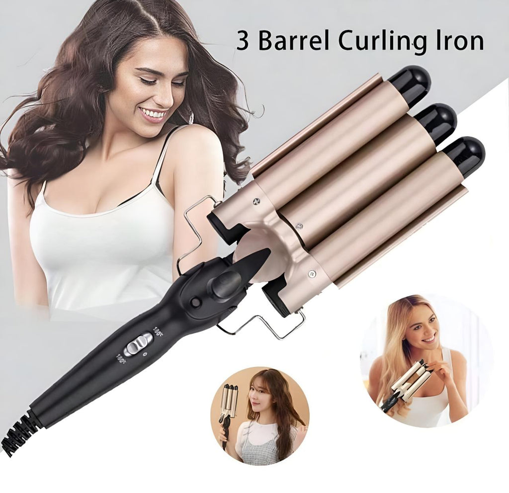 3 Barrel Curling Iron Hair Crimper