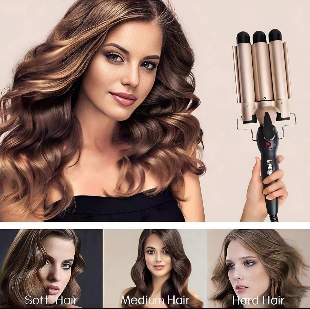 3 Barrel Curling Iron Hair Crimper